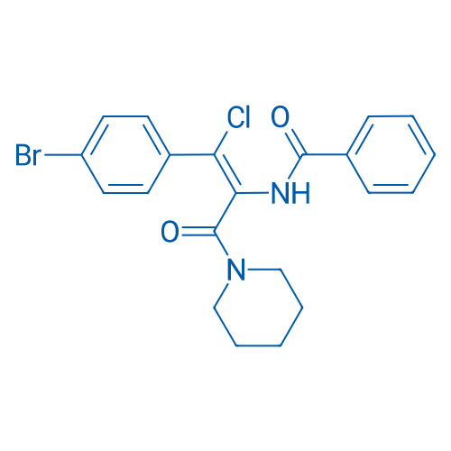 (Z)-N-(1-(4-Bromophenyl)-1-chloro-3-oxo-3-(piperidin-1-yl)prop-1-en-2-yl)benzamide 250mg