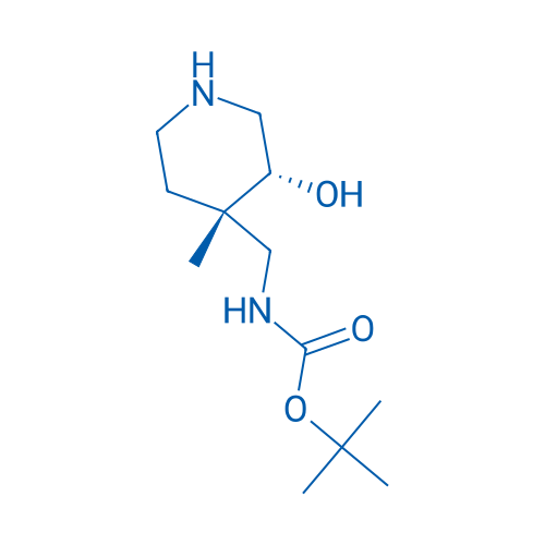 tert-Butyl N-{[cis-3-hydroxy-4-methylpiperidin-4-yl]methyl}carbamate 1g