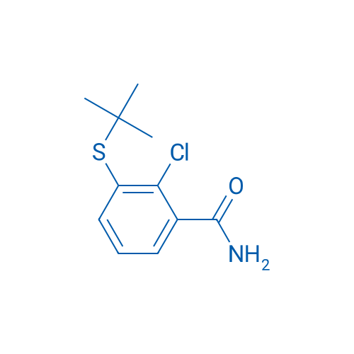 3-(tert-Butylthio)-2-chlorobenzamide 250mg