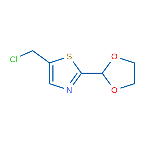 5-(Chloromethyl)-2-(1,3-dioxolan-2-yl)-1,3-thiazole 1g