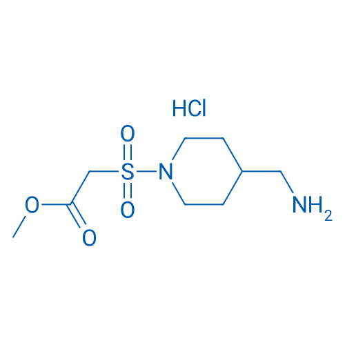 Methyl 2-{[4-(aminomethyl)piperidin-1-yl]sulfonyl}acetate hydrochloride 1g