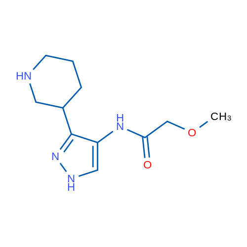2-Methoxy-N-[3-(piperidin-3-yl)-1H-pyrazol-4-yl]acetamide 1g