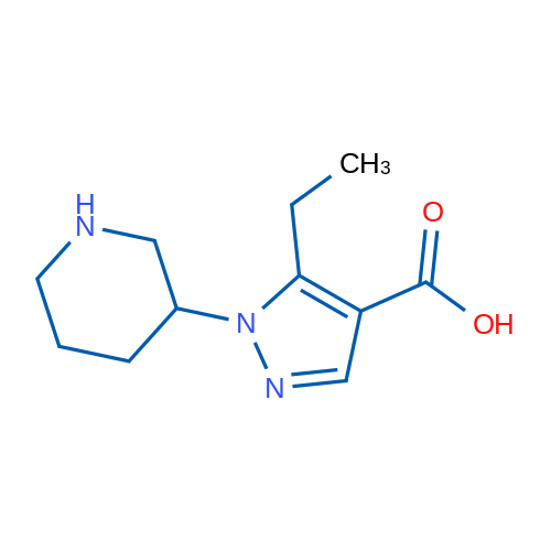 5-Ethyl-1-(piperidin-3-yl)-1H-pyrazole-4-carboxylic acid 1g