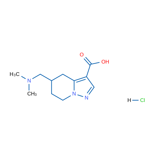 5-[(Dimethylamino)methyl]-4H,5H,6H,7H-pyrazolo[1,5-a]pyridine-3-carboxylic acid hydrochloride 1g