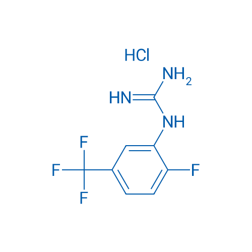 1-(2-Fluoro-5-(trifluoromethyl)phenyl)guanidine hydrochloride 5g