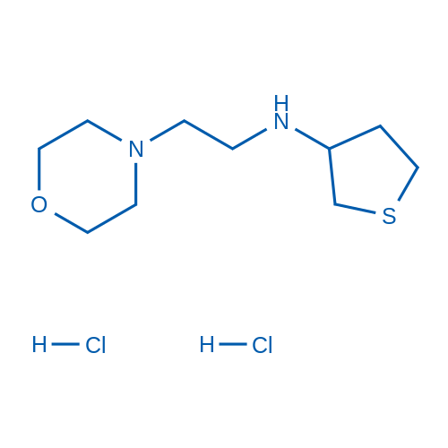 N-[2-(Morpholin-4-yl)ethyl]thiolan-3-amine dihydrochloride 100mg