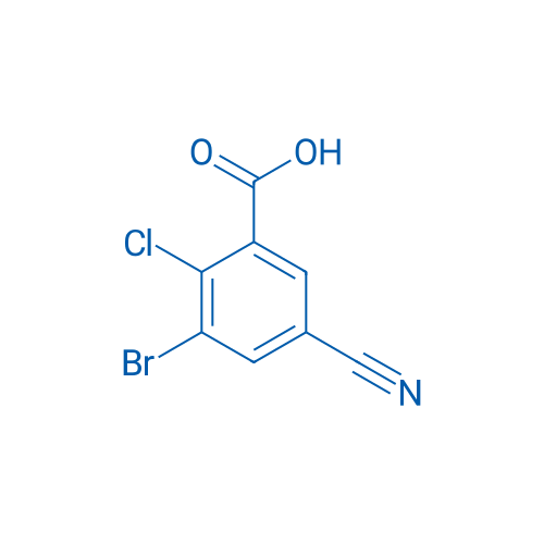 3-Bromo-2-chloro-5-cyanobenzoic acid 100mg
