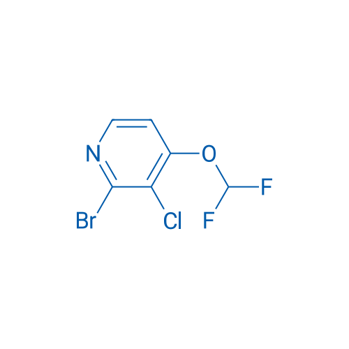 2-Bromo-3-chloro-4-(difluoromethoxy)pyridine 250mg