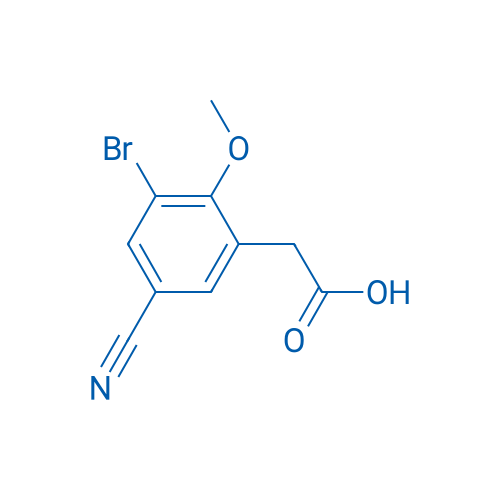 2-(3-Bromo-5-cyano-2-methoxyphenyl)acetic acid 1g