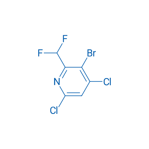 3-Bromo-4,6-dichloro-2-(difluoromethyl)pyridine 100mg