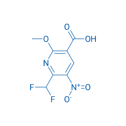 6-(Difluoromethyl)-2-methoxy-5-nitronicotinic acid 1g