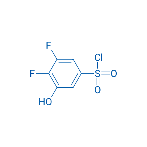 3,4-Difluoro-5-hydroxybenzene-1-sulfonyl chloride 1g