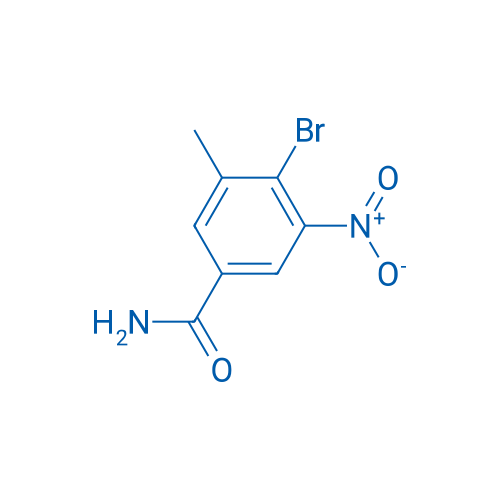 4-Bromo-3-methyl-5-nitrobenzamide 250mg