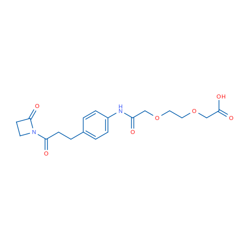 [2-((4-[3-OXo-3-(2-oxo-azetidin-1-yl)-propyl]-phenylcarbamoyl)-methoxy)-ethoxy]-acetic acid 100mg