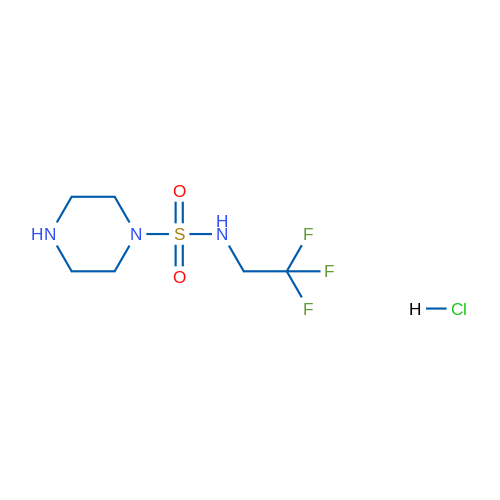 N-(2,2,2-trifluoroethyl)piperazine-1-sulfonamide hydrochloride 1g