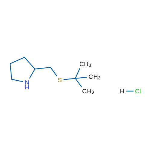 2-[(tert-butylsulfanyl)methyl]pyrrolidine hydrochloride 10g