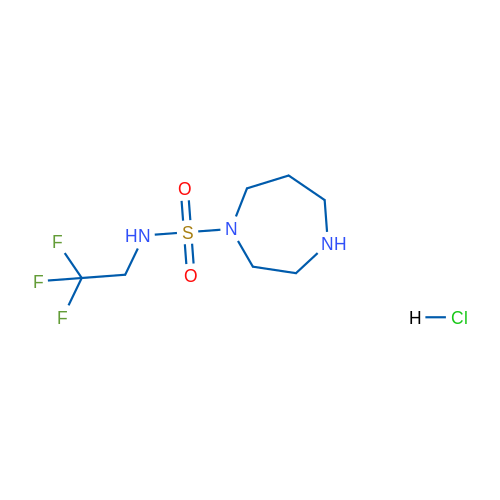 N-(2,2,2-trifluoroethyl)-1,4-diazepane-1-sulfonamide hydrochloride 1g