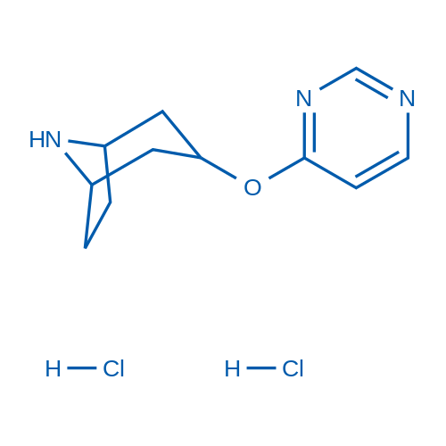 3-(pyrimidin-4-yloxy)-8-azabicyclo[3.2.1]octane dihydrochloride 250mg