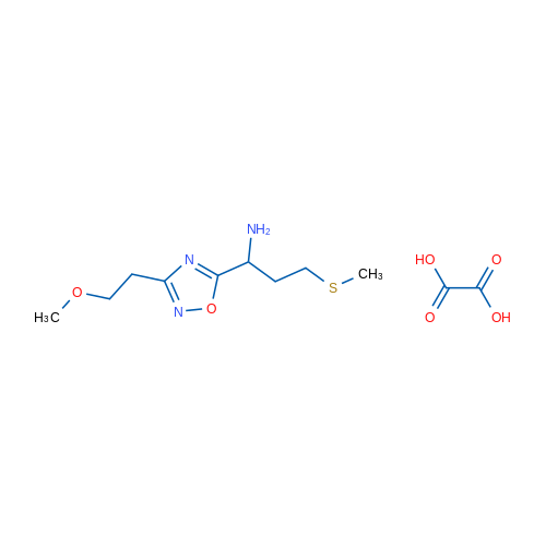 1-(3-(2-methoxyethyl)-1,2,4-oxadiazol-5-yl)-3-(methylthio)propan-1-amine oxalate 1g
