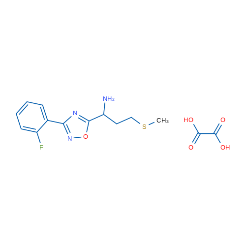 1-(3-(2-fluorophenyl)-1,2,4-oxadiazol-5-yl)-3-(methylthio)propan-1-amine oxalate 1g