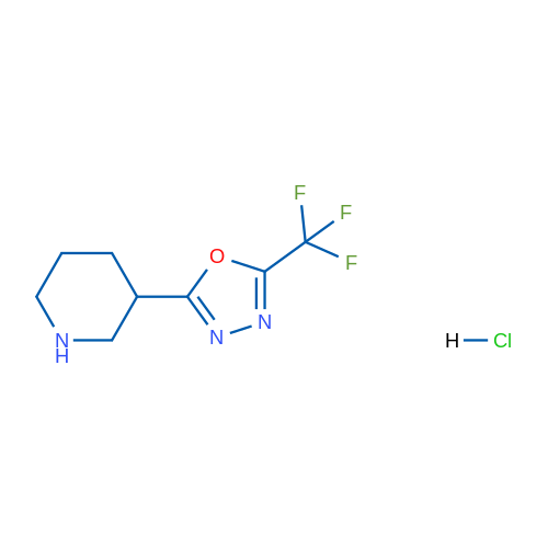 2-(piperidin-3-yl)-5-(trifluoromethyl)-1,3,4-oxadiazole hydrochloride 10g