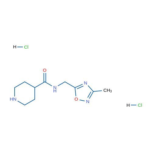 N-[(3-methyl-1,2,4-oxadiazol-5-yl)methyl]piperidine-4-carboxamide dihydrochloride 1g