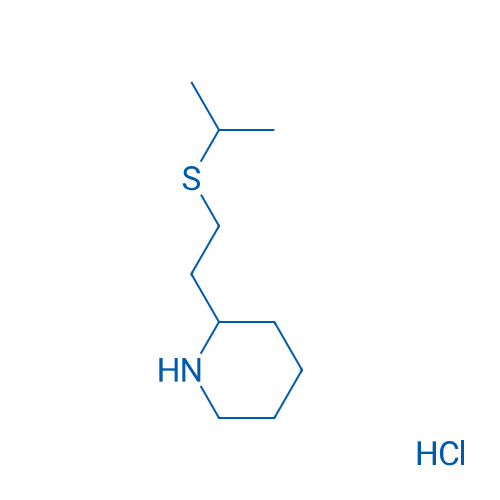 2-[2-(propan-2-ylsulfanyl)ethyl]piperidine hydrochloride 250mg
