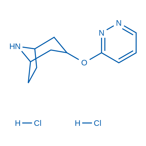 3-(pyridazin-3-yloxy)-8-azabicyclo[3.2.1]octane dihydrochloride 1g