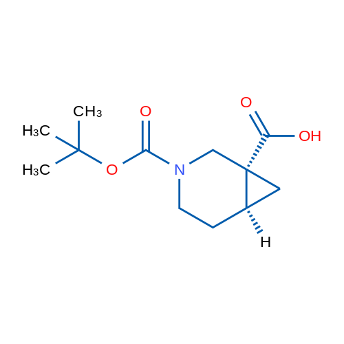 (1R,6S)-3-(tert-Butoxycarbonyl)-3-azabicyclo[4.1.0]heptane-1-carboxylic acid 250mg