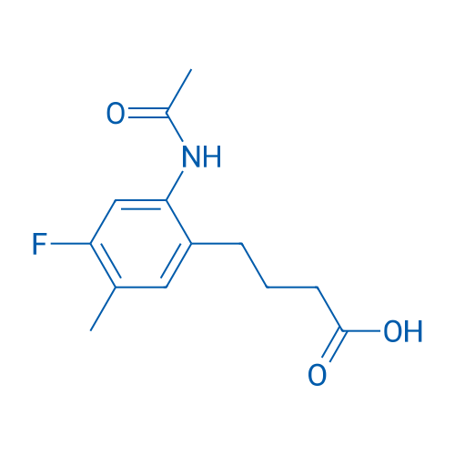 4-(2-Acetamido-4-fluoro-5-methylphenyl)butanoic acid 1g