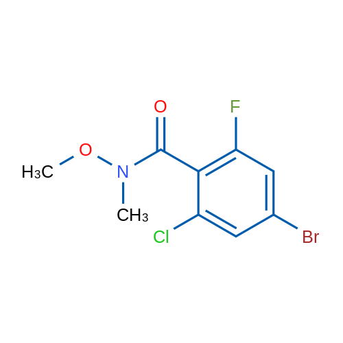 4-Bromo-2-chloro-6-fluoro-N-methoxy-N-methylbenzamide 1g