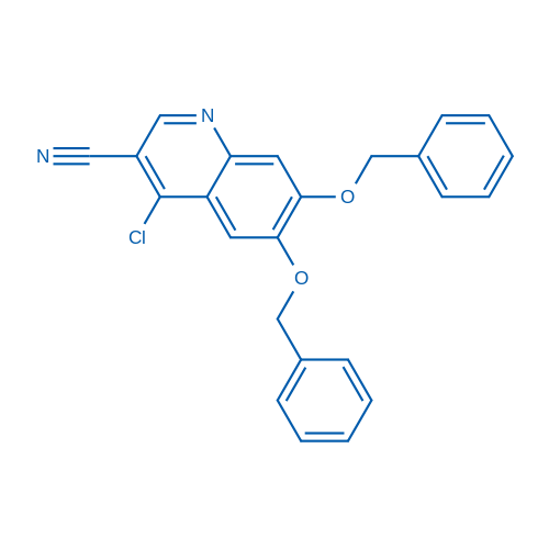 6,7-Bis(benzyloxy)-4-chloroquinoline-3-carbonitrile 250mg