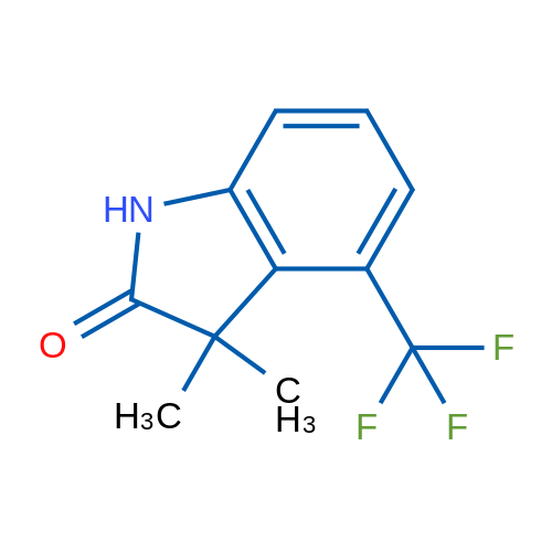 3,3-Dimethyl-4-(trifluoromethyl)indolin-2-one 1g