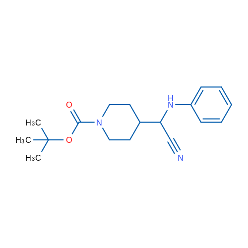 tert-Butyl 4-(cyano(phenylamino)methyl)piperidine-1-carboxylate 1g