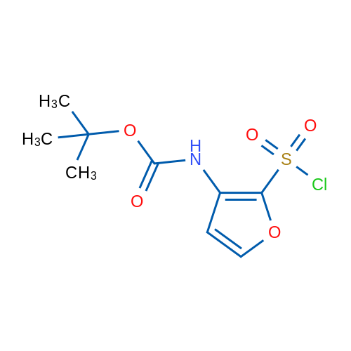 tert-Butyl N-[2-(chlorosulfonyl)furan-3-yl]carbamate 1g