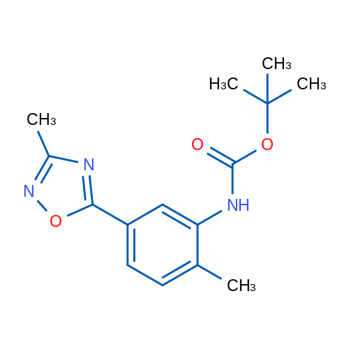 tert-Butyl N-[2-methyl-5-(3-methyl-1,2,4-oxadiazol-5-yl)phenyl]carbamate 1g