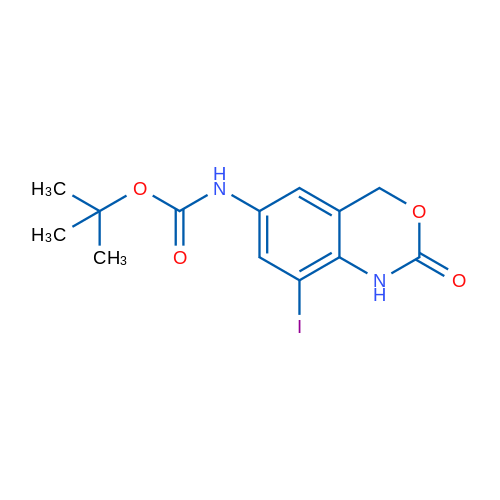 tert-Butyl (8-iodo-2-oxo-2,4-dihydro-1H-benzo[d][1,3]oxazin-6-yl)carbamate 1g