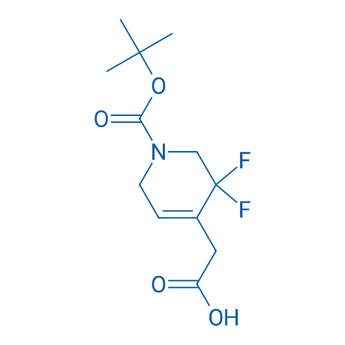 2-(1-(tert-Butoxycarbonyl)-3,3-difluoro-1,2,3,6-tetrahydropyridin-4-yl)acetic acid 50mg