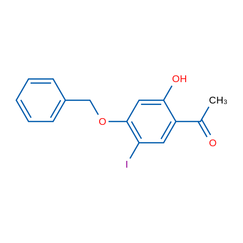 1-(4-(Benzyloxy)-2-hydroxy-5-iodophenyl)ethanone 1g