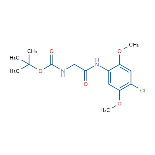 tert-Butyl N-{[(4-chloro-2,5-dimethoxyphenyl)carbamoyl]methyl}carbamate 1g