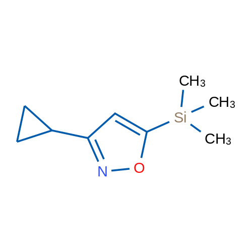 3-Cyclopropyl-5-trimethylsilanyl-isoxazole 1g