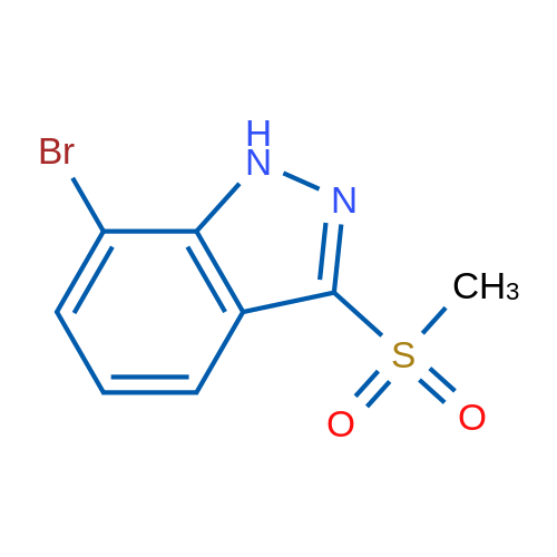 7-Bromo-3-(methylsulfonyl)-1H-indazole 1g