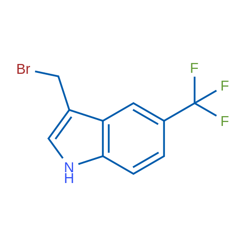 3-(Bromomethyl)-5-(trifluoromethyl)-1H-indole 1g