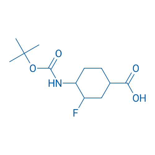 4-{[(tert-butoxy)carbonyl]amino}-3-fluorocyclohexane-1-carboxylic acid 250mg