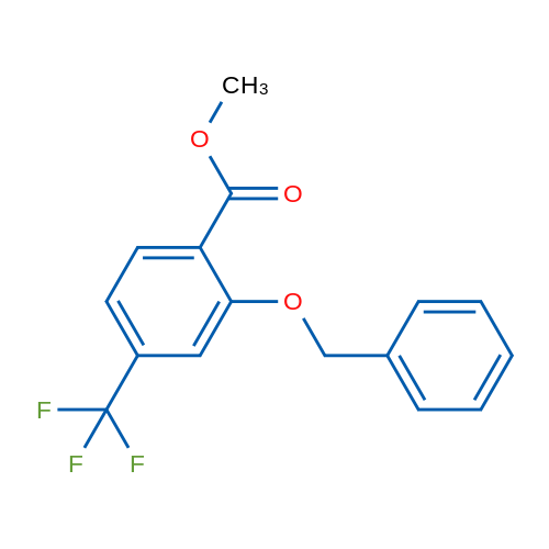 Methyl 2-(benzyloxy)-4-(trifluoromethyl)benzoate 1g