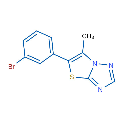 5-(3-Bromophenyl)-6-methylthiazolo[3,2-b][1,2,4]triazole 1g