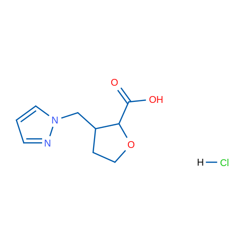 3-[(1H-Pyrazol-1-yl)methyl]oxolane-2-carboxylic acid hydrochloride 1g