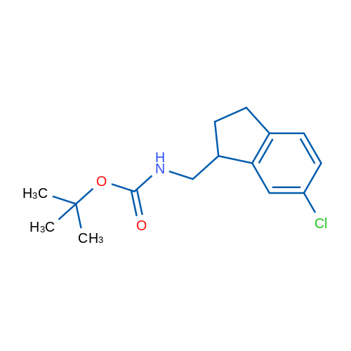 tert-Butyl ((6-chloro-2,3-dihydro-1H-inden-1-yl)methyl)carbamate 1g