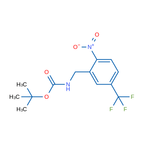 tert-Butyl 2-nitro-5-(trifluoromethyl)benzylcarbamate 1g