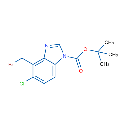 tert-Butyl 4-(bromomethyl)-5-chloro-1H-benzo[d]imidazole-1-carboxylate 1g